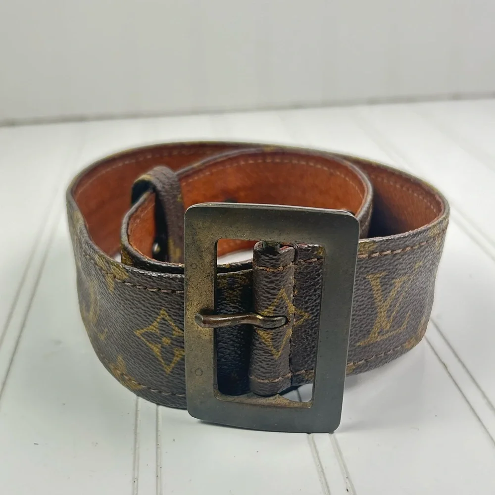 Louis Vuitton Brown Monogram Belt - Picture 3 of 10